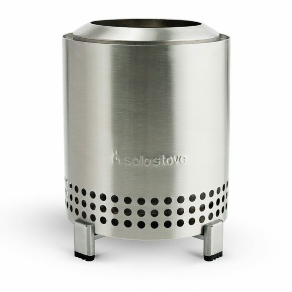 Solo Stove Mesa Tabletop Fire Pit Silver, Smokeless, Wood/Pellet, w/ Stand - Picture 2 of 9